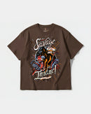 Camiseta The Savage Big Front Oversize Basic Marron