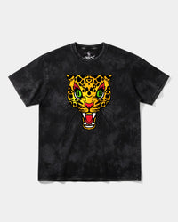 Camiseta Leopard Big Front Oversize Acid Negro