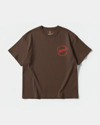 Camiseta Somos Skater Pocket Front Oversize Basic Marron
