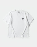 Camiseta Cubica Snake White Pocket Front Oversize Basic Blanco