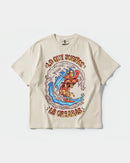 Camiseta Pizza Surf Big Front Oversize Basic Beige