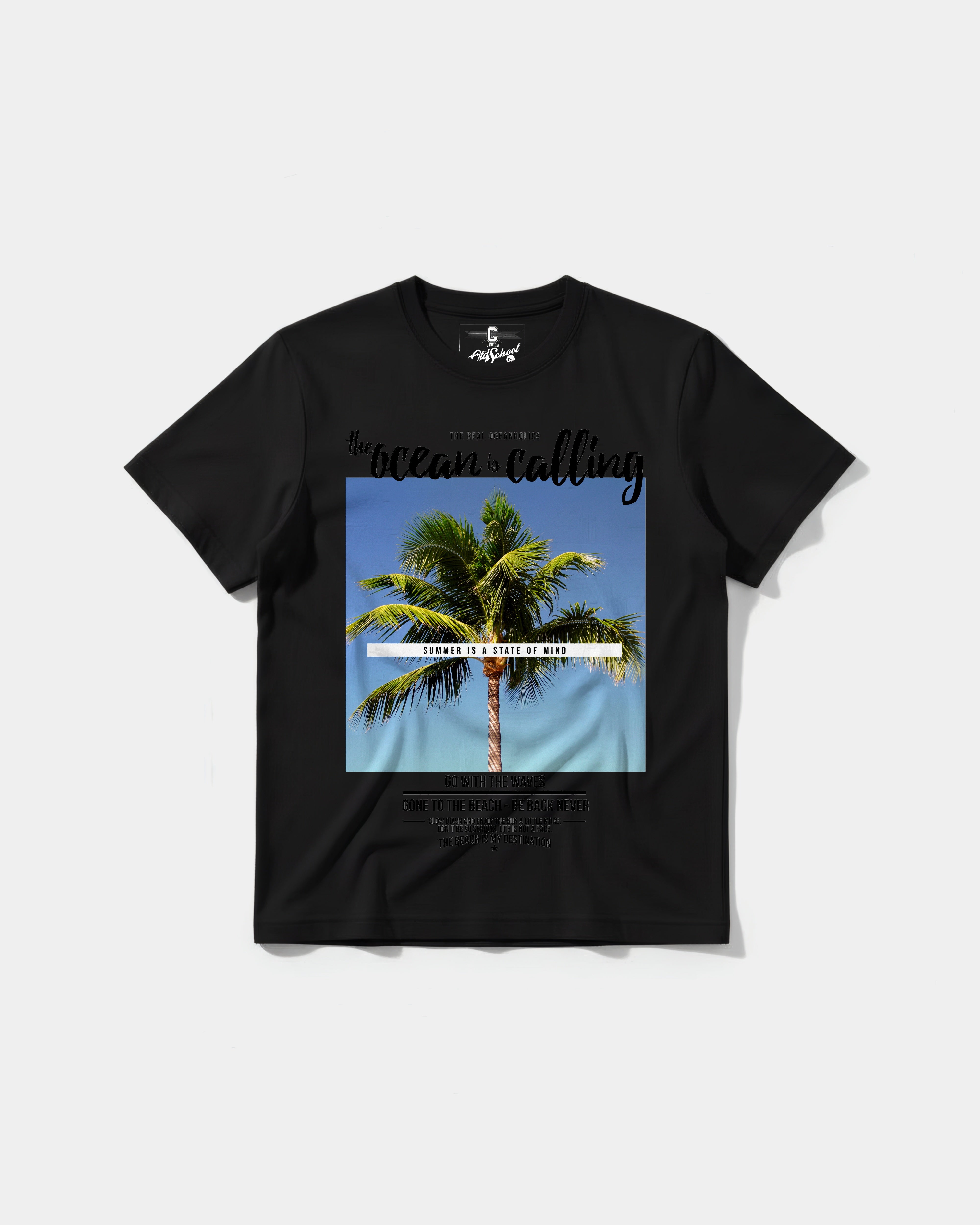 Camiseta Ocean Is Calling Big Front Regular Basic