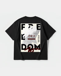 Camiseta Freedom Big Back Oversize Basic Negro