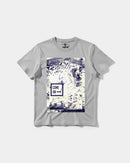 Camiseta Come Con Big Front Regular Basic Gris
