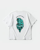 Camiseta Calentura Oso Polar Big Back Oversize Basic Blanco