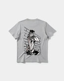 Camiseta Sexy Cat Big Back Regular Basic Gris