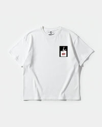 Camiseta Hot Friday White Pocket Front Oversize Basic Blanco