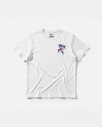 Camiseta Samurai Pocket Front Regular Basic Blanco
