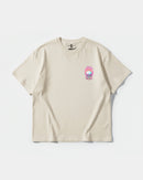 Camiseta Rise In Hell Big Front Oversize Basic Beige