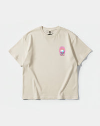Camiseta Rise In Hell Big Front Oversize Basic Beige