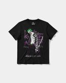 Camiseta Joker Yakuza White Big Front Regular Basic Negro