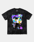 Camiseta Enjoy Sweet Play Big Front Oversize Acid Negro