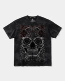 Camiseta Catrina Big Front Oversize Acid Negro