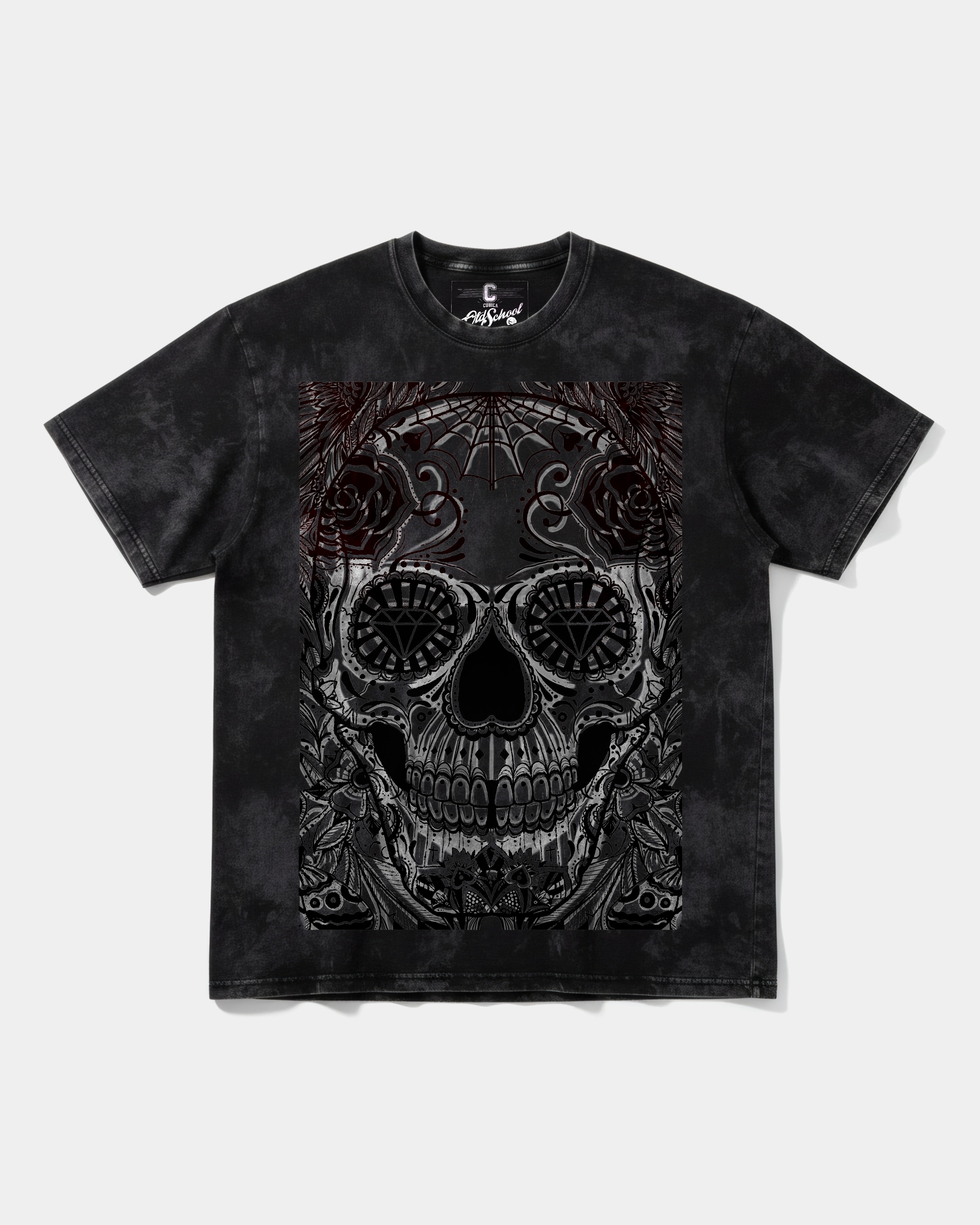 Camiseta Catrina Big Front Oversize Acid
