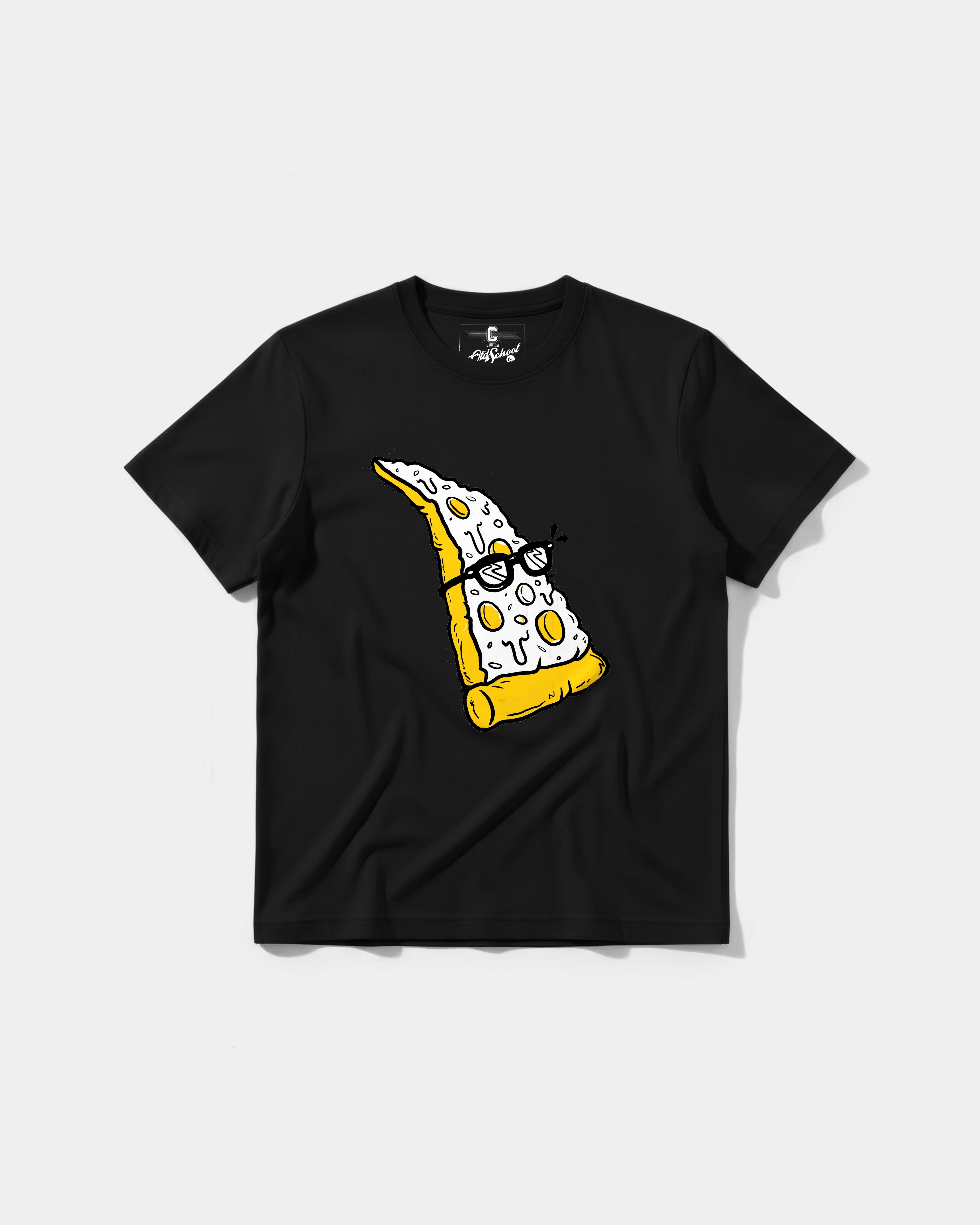 Camiseta Pizza Geek Big Front Regular Basic