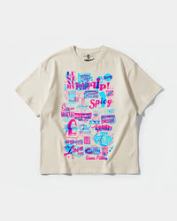 Camiseta Spicy Girl Big Front Oversize Basic Beige