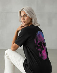 Modelo mide 1,64m y usa talla S
