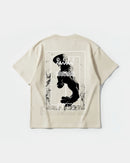 Camiseta Opbe Big Back Oversize Basic Beige