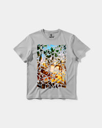 Camiseta Crystal Beach Big Front Regular Basic Gris