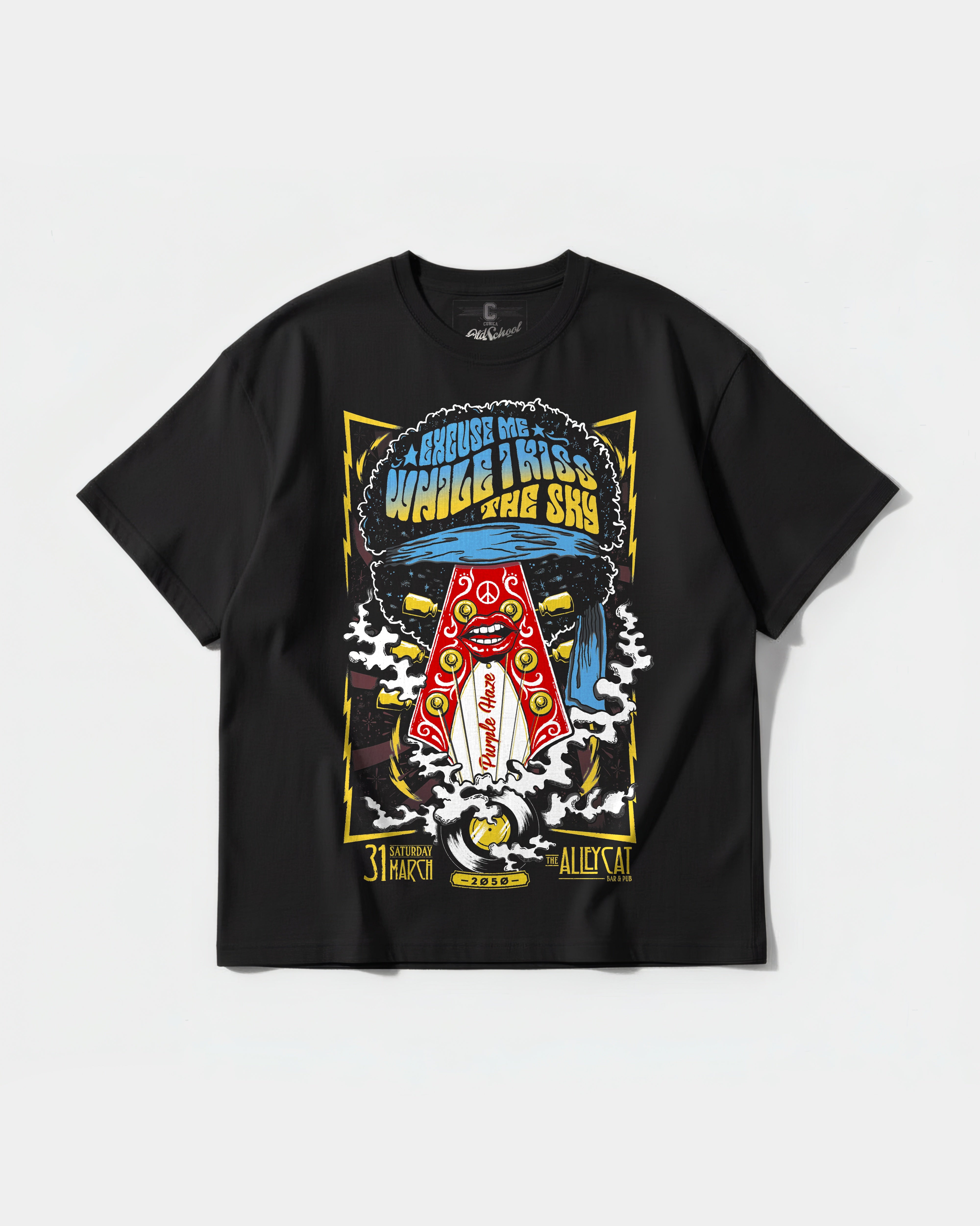 Camiseta Hendrix Big Front Oversize Basic