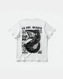 Camiseta We Are Beasts White Big Back Regular Basic Blanco