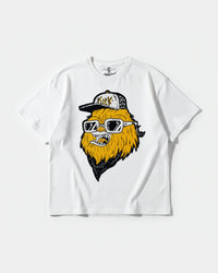Camiseta Chewie Hippie Big Front Oversize Basic Blanco
