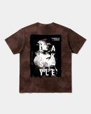 Camiseta Golden Night Big Back Oversize Acid Marron