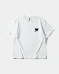 Camiseta Quantic Beach Pocket Front Oversize Basic Blanco