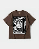 Camiseta Hero Of The Wave Big Front Oversize Basic Marron