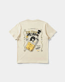 Camiseta Cubica Drinks Pocket Front Regular Basic Beige