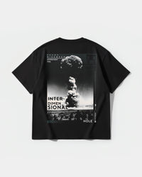 Camiseta Interdimensional Big Back Oversize Basic Negro