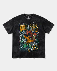 Camiseta King Of Seas Big Front Oversize Acid Negro