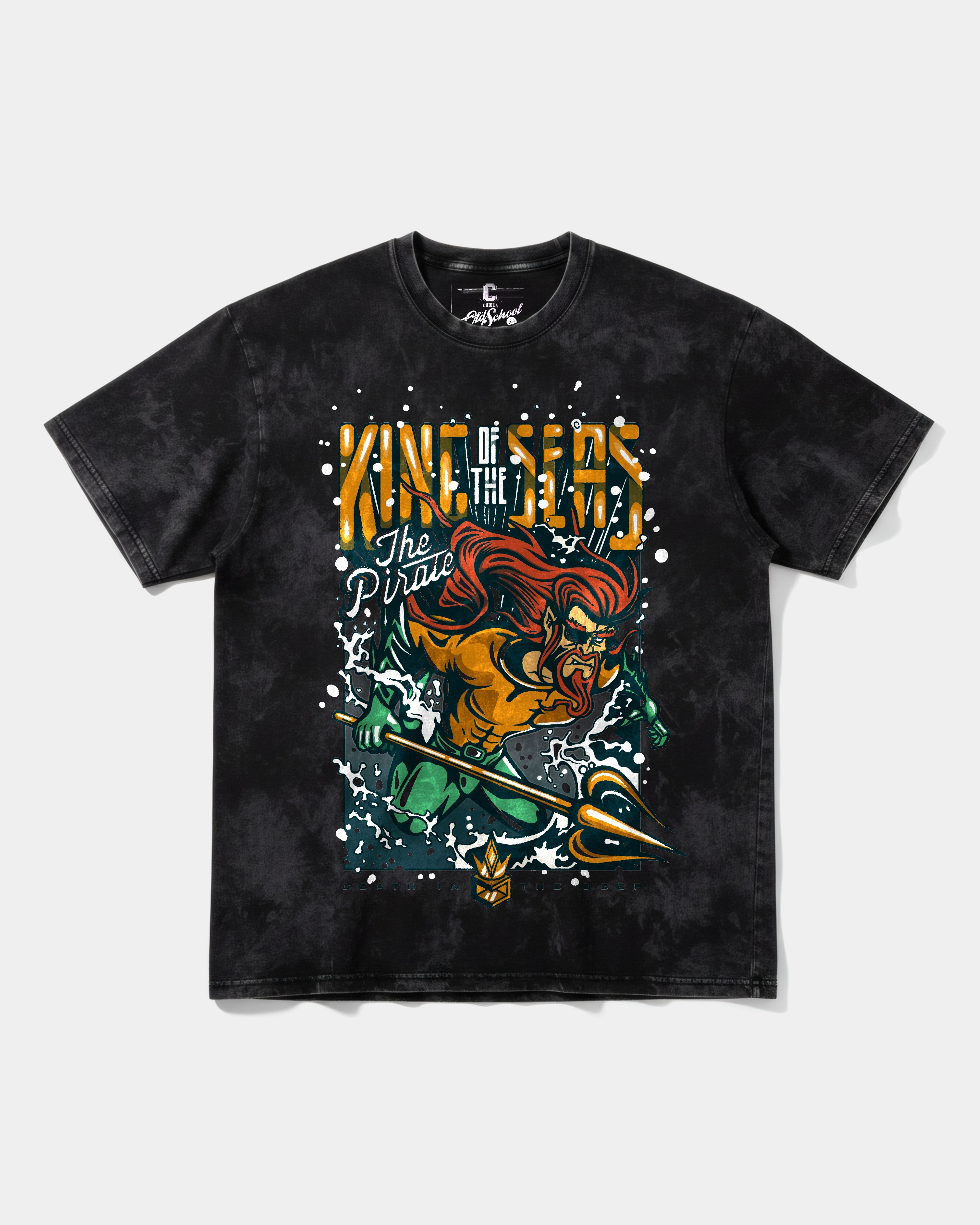 Camiseta King Of Seas Big Front Oversize Acid