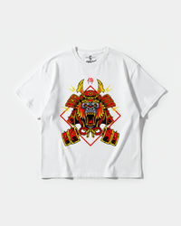 Camiseta Gorilla Samurai Big Front Oversize Basic Blanco