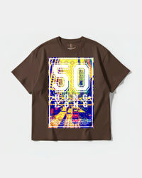 Camiseta Hong Kong Big Front Oversize Basic Marron