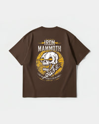 Camiseta Iron Mammoth Big Back Oversize Basic Marron