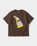 Camiseta Pizza Geek Big Front Oversize Basic Marron