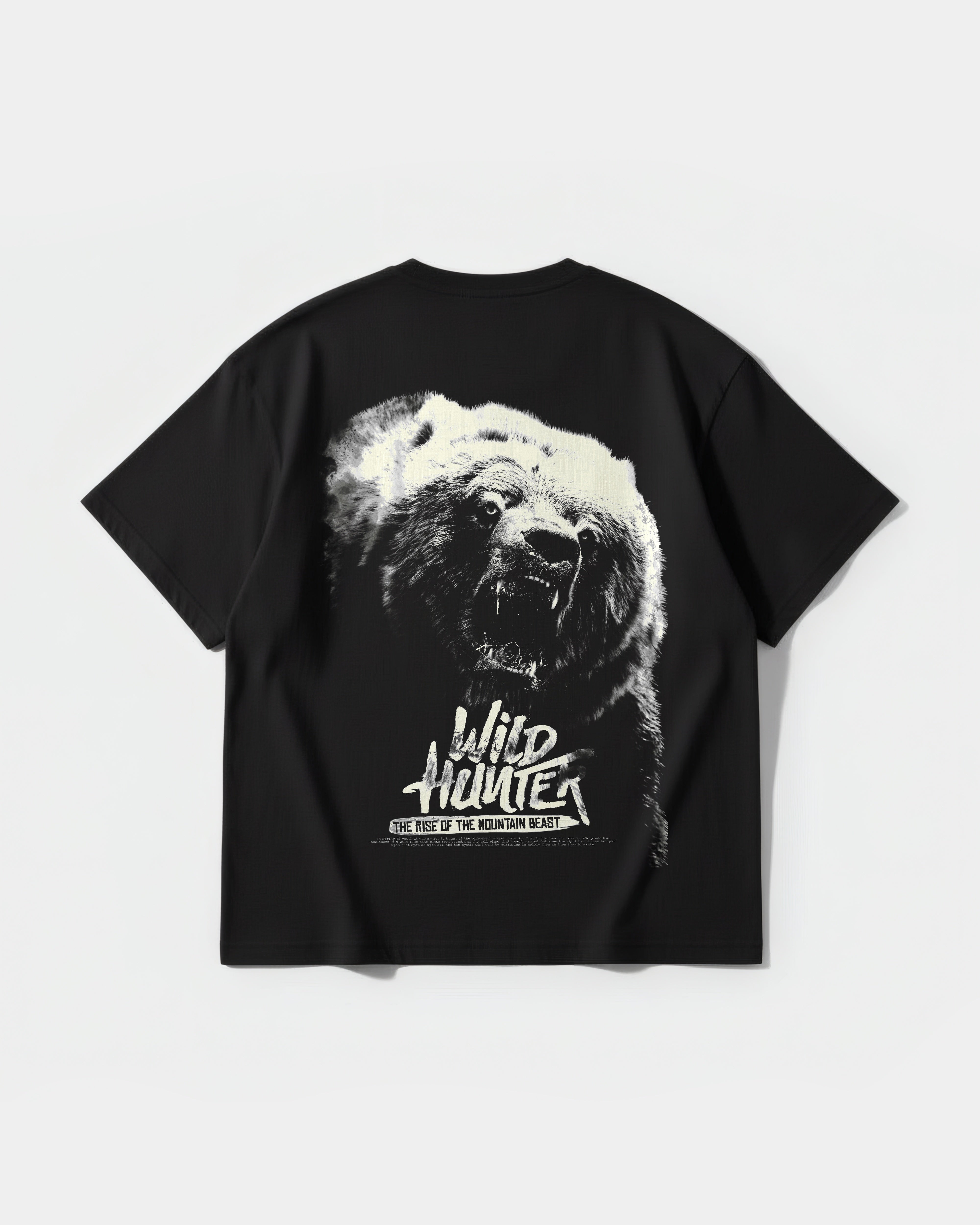 Camiseta Wild Hunter Pocket Espalda Oversize Basic