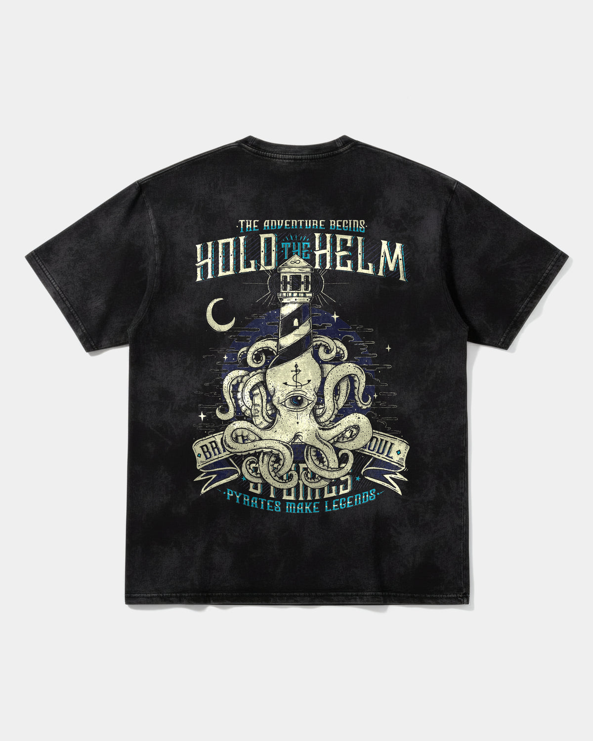 Hold The Helm Big Back Oversize Acid T-Shirt