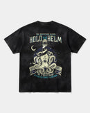 Camiseta Hold The Helm Big Back Oversize Acid Negro