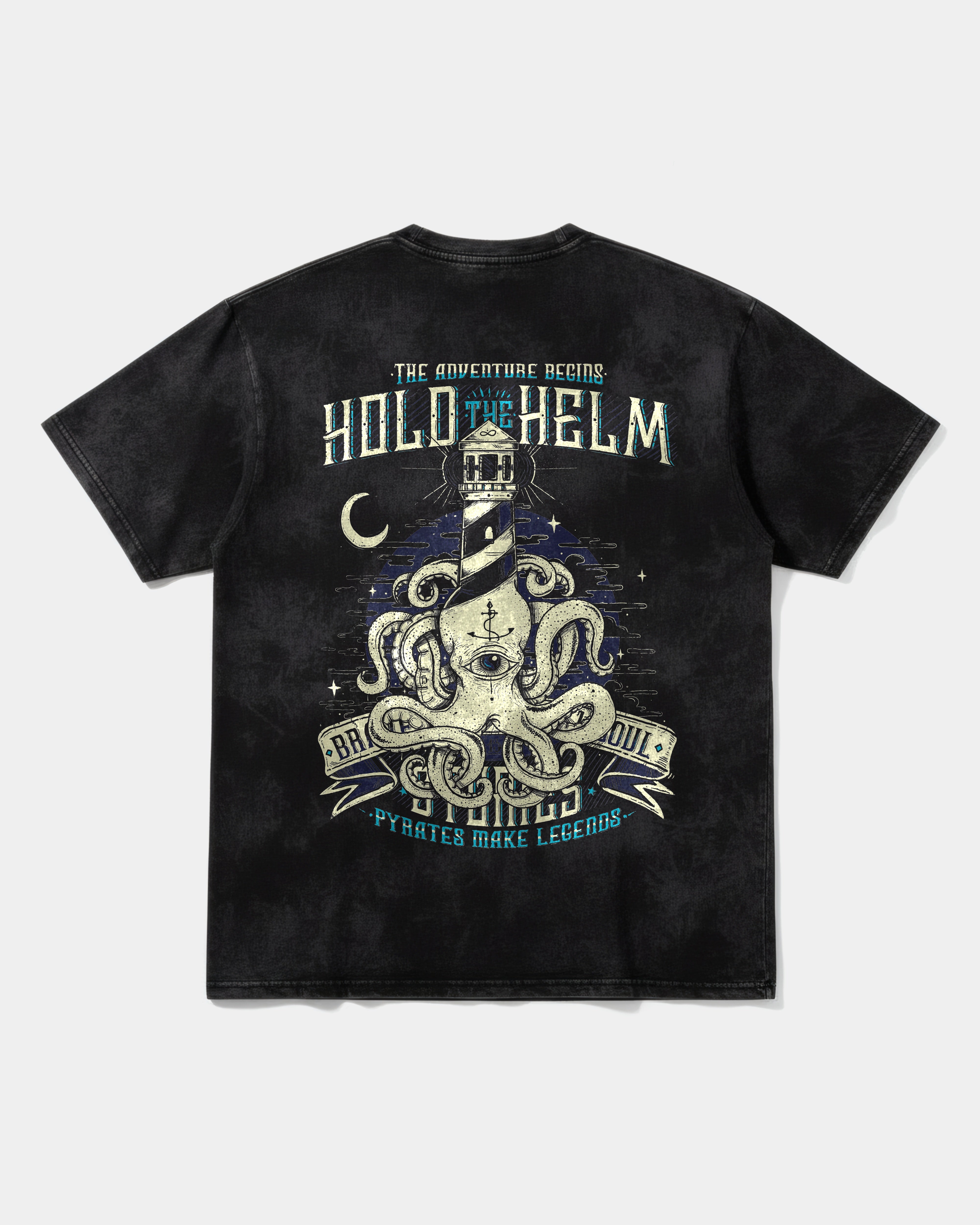 Camiseta Hold The Helm Big Back Oversize Acid