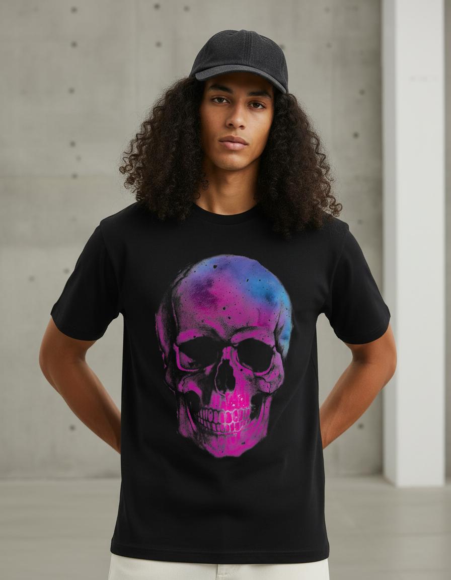 Modelo mide 1,83m y usa talla L