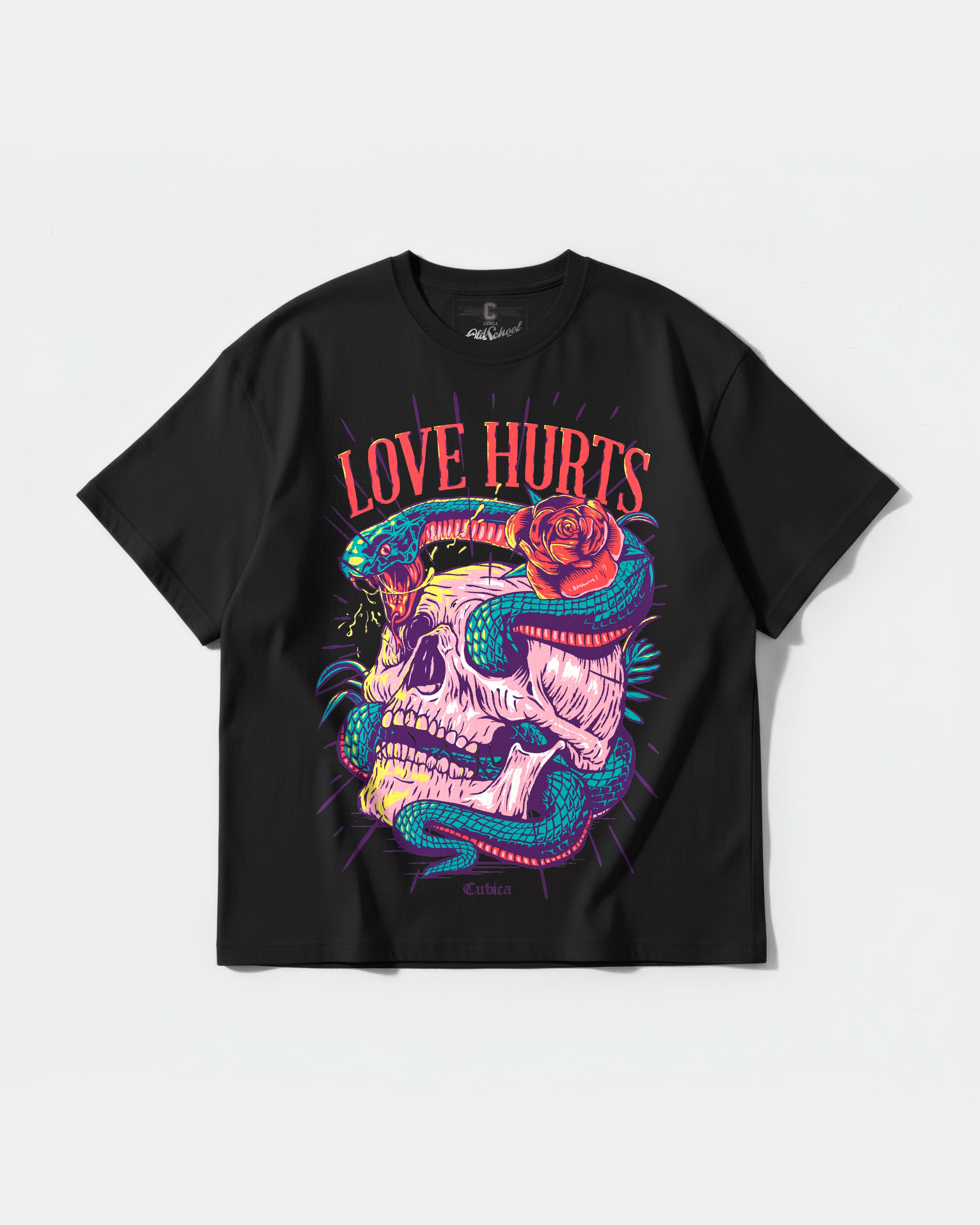 Love Hurts Big Front Oversize T-shirt