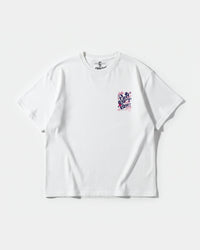 Camiseta Party Beach Pocket Front Oversize Basic Blanco