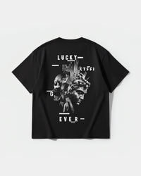 Camiseta Lucky Big Back Oversize Basic Negro