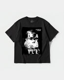 Camiseta Golden Night Big Front Oversize Basic Negro