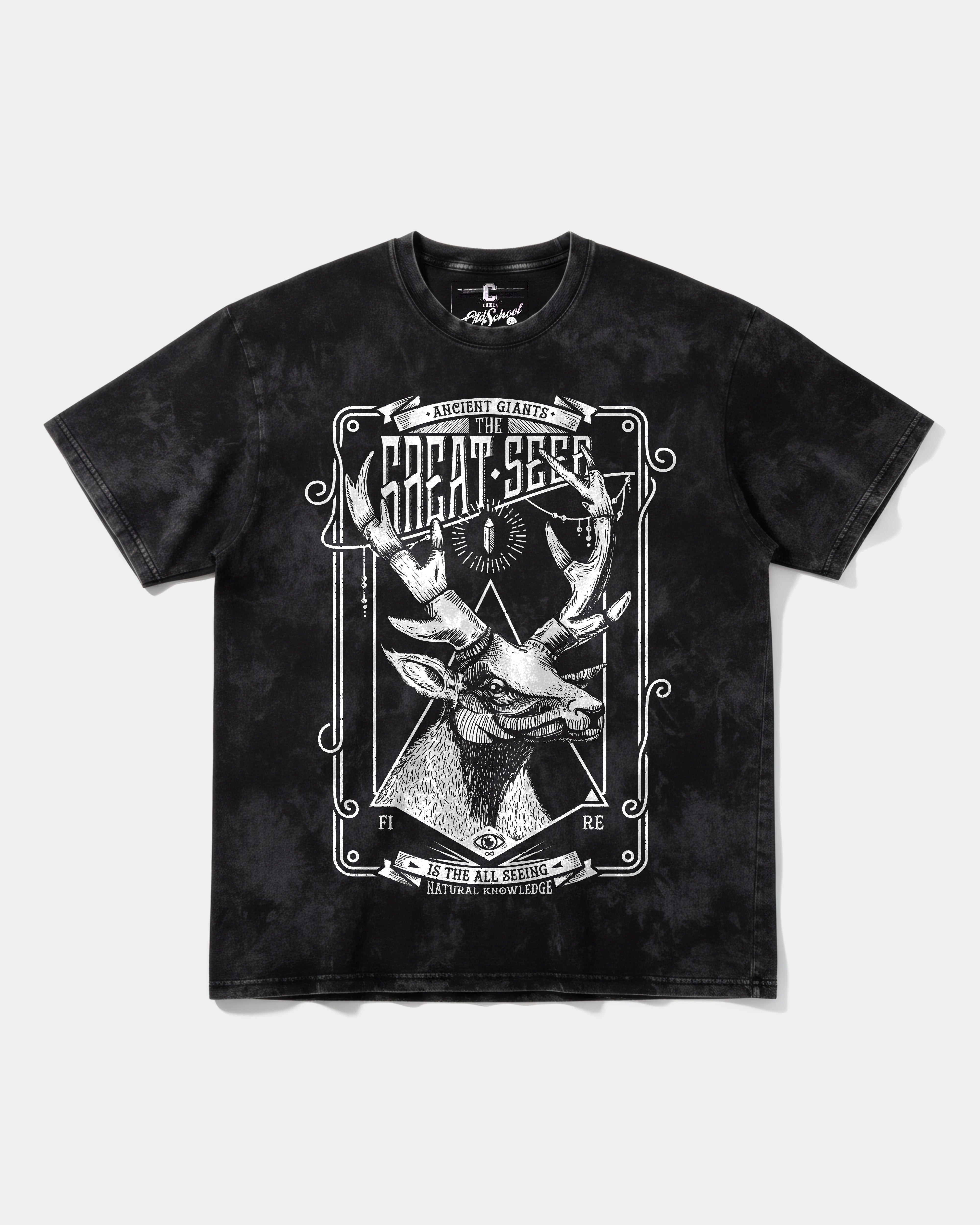 Camiseta The Seer Big Front Oversize Acid