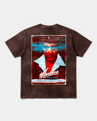 Camiseta Tony Montana Big Back Oversize Acid Marron