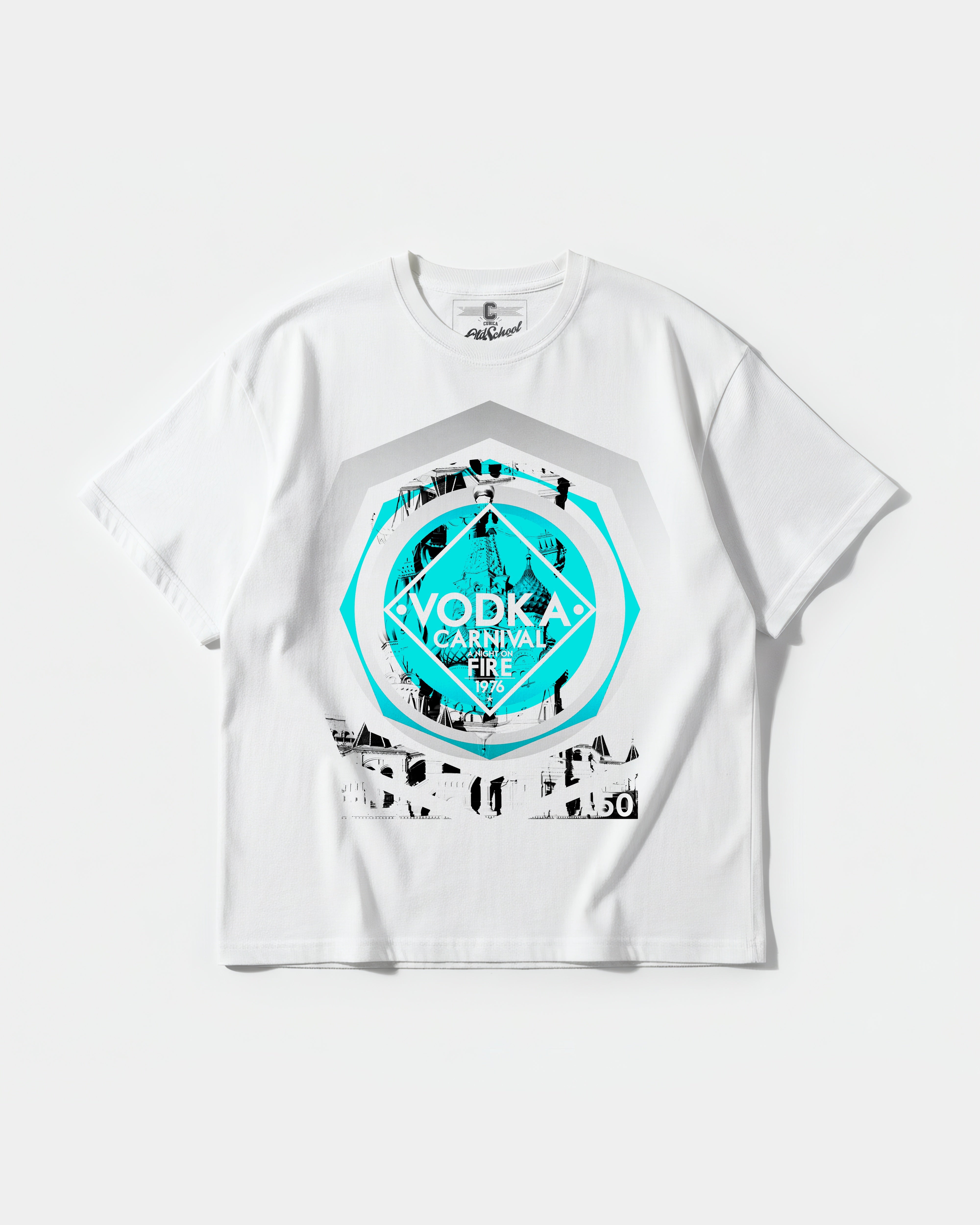Camiseta Vodka Big Front Oversize Basic