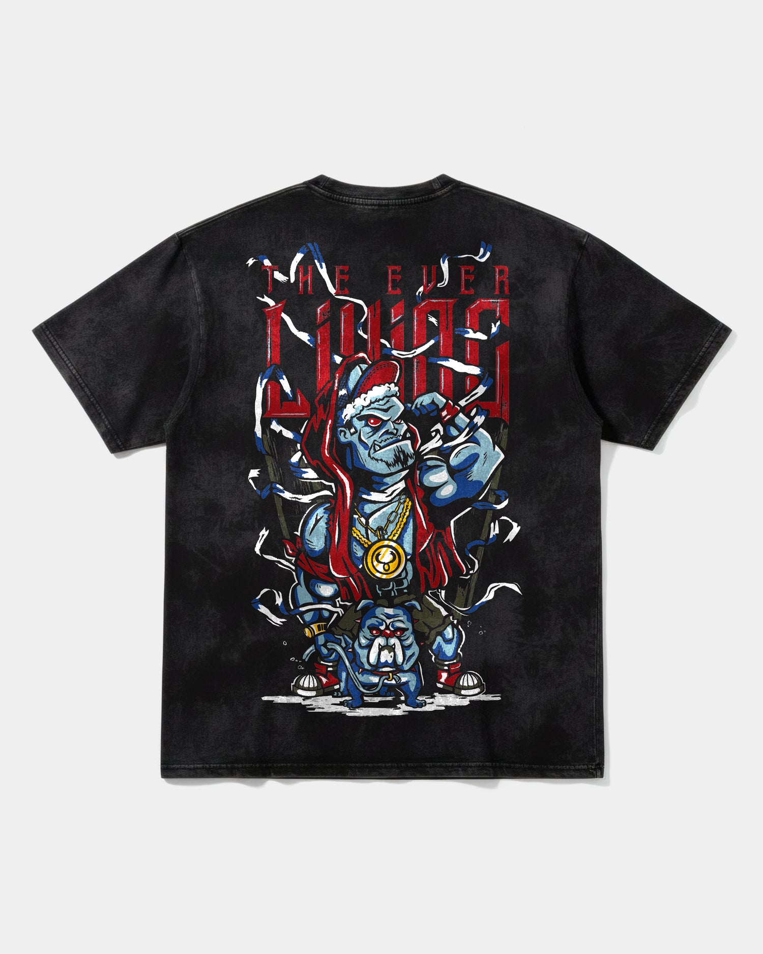 Camiseta Mummra Big Back Oversize Acid Negro
